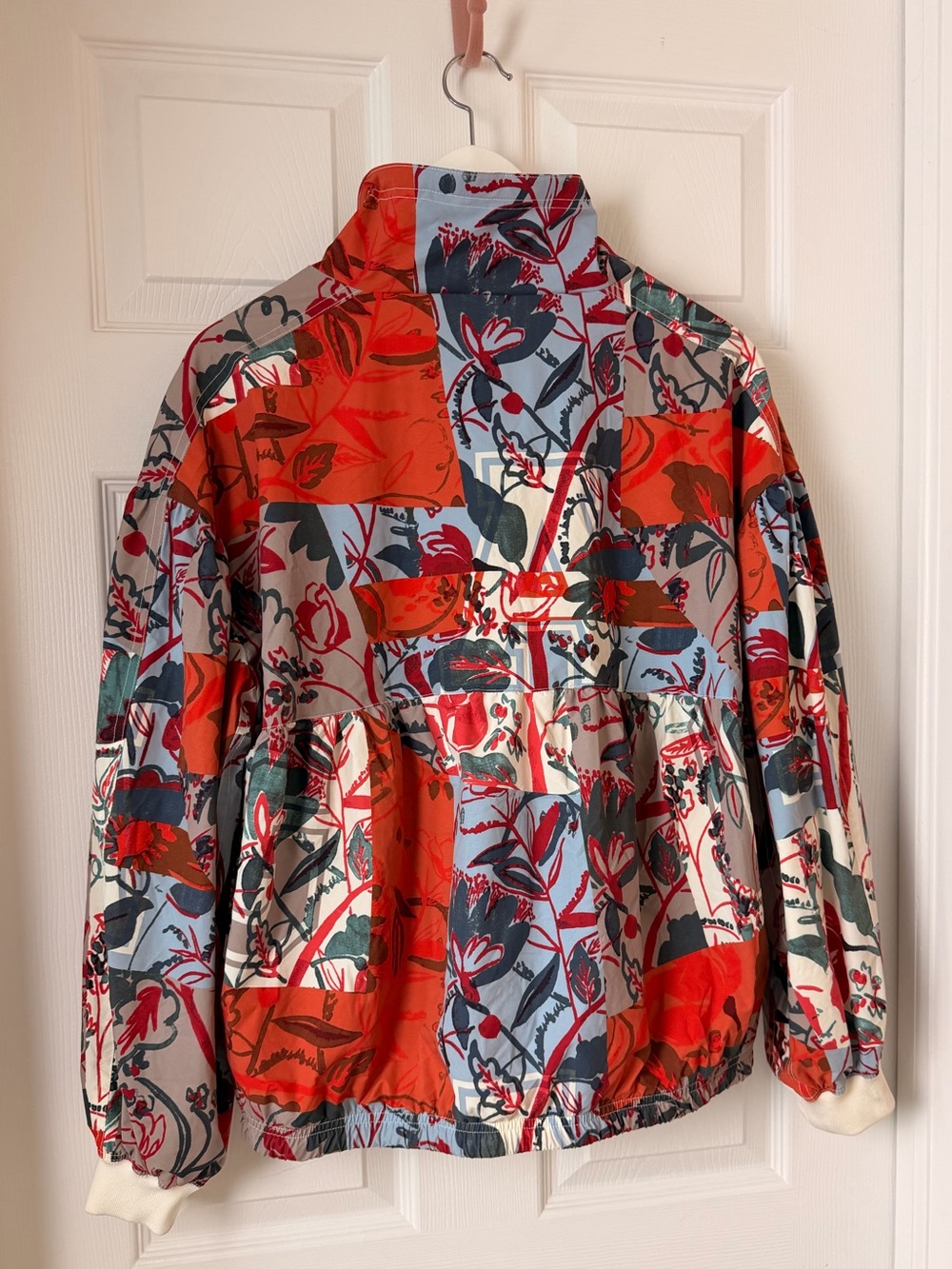 Daily Practice by Anthropologie Floral Windbreaker Jacket Size Medium - Picture 3 of 7